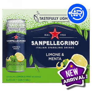 San Pellegrino Lemon & Mint Can 4x6x330ml