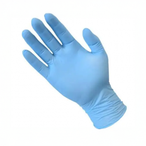 Blue PF Nitrile Glove Med 10x100