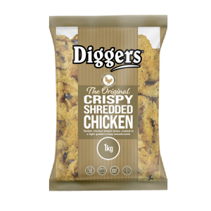 Diggers Crispy Shredded Chicken 5x1kg