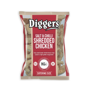 Diggers Salt & Chilli Shredded Chicken 5x1kg