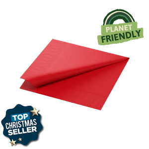 Red Napkin 2Ply 40Cm (10x125)