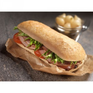 Sandwich Rectangle Ciabatta 40x120g