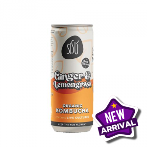 Sisu Ginger and Lemongrass Kombucha (24x250ml) 