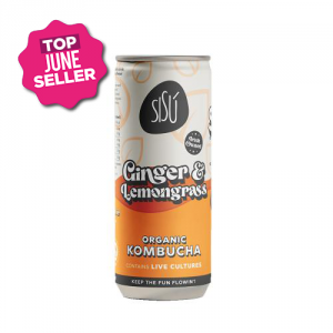 Sisu Ginger and Lemongrass Kombucha (24x250ml) 