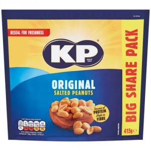 KP Original Salted Peanuts 6x415g