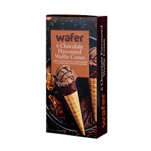 Wafer Chocolate Waffle Cones 12x6pack