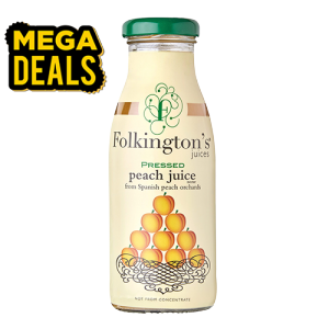Folkington's Peach Juice 12x250ml