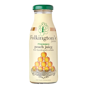 Folkington's Peach Juice 12x250ml