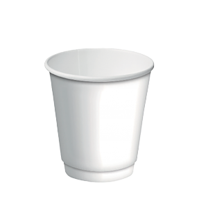 8oz Double Wall Cup White 20x25