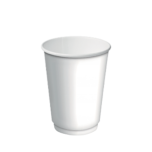 12oz Double Wall Cup White 20x25