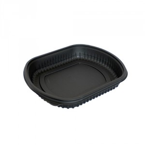 Black Microwaveable Tray 1x250