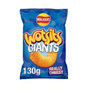 Walkers Wotsits Giants Really Cheesy Sharing Snacks Crisps 130g x 9