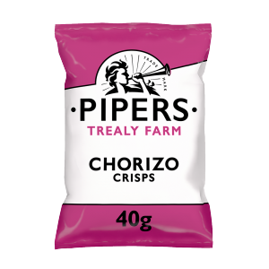 Pipers Trealy Farm Chorizo Crisps 40g x 24
