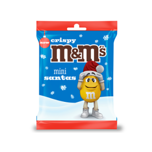 M&Ms Crispy Santa Bag 24x55g