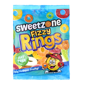 SweetZone Fizzy Rings 12 x 170g Bags