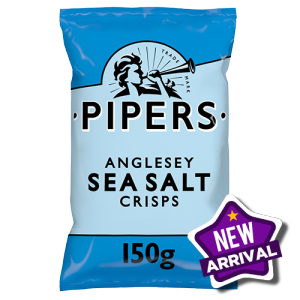 Pipers Anglesey Sea Salt Sharing Crisps 8 x 150g