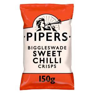 Pipers Biggleswade Sweet Chilli Sharing Crisps 8 x 150g