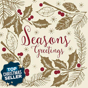 2ply Seasons Greetings Napkin 1000 (30cm)