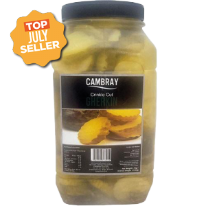 Cambray Crinkle Cut Round Gherkins 3x2.1kg (Sliced)