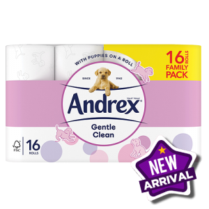 Andrex Gentle Clean Toilet Rolls (16 Roll Family Pack)