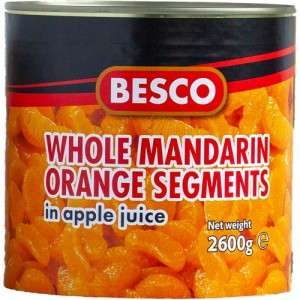 Mandarin Whole Segments In Juice 6x2.65kg