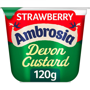 Ambrosia Custard Strawberry Pot 12X120GM