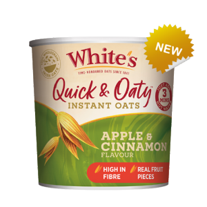 Whites Quick Oat Pots 8x55g (Apple & Cinnamon)