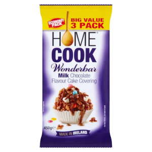 Wonderbar Milk Chocolate Flavour Cake Covering 12x450g (3Pack)