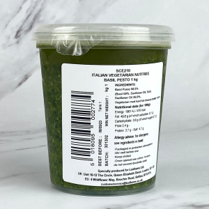 Italian Vegetarian Nut Free Basil Pesto 6x1Kg