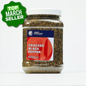 Chefs' Selections Cracked Black Pepper 6x500g