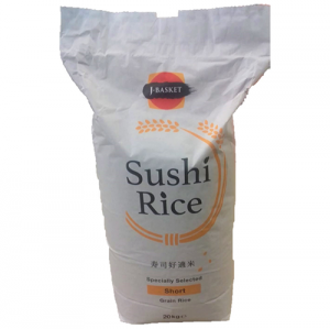 J-Basket Sushi Rice (Short Grain) 1x20kg