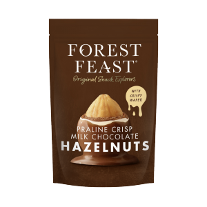 Forest Feast Praline Crisp Milk Chocolate Hazelnuts 8x100g
