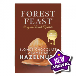 Forest Feast Blonde Chocolate Caramelised Hazelnuts 6x100g (Gift Cube)