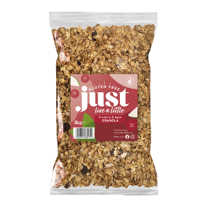Just Live A Little Cranberry & Apple Granola Gluten Free 4x1kg
