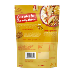 Just Live A Little Peanut Butter & Apple Gluten Free Granola 5x360g