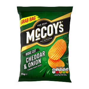 McCoys Cheddar & Onion 26x45g