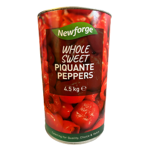 Newforge Whole Piquant Peppers 3x4.5kg