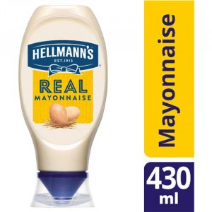 Hellmans Squeezy Mayonnaise 8x430ml  