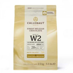 Callebaut White Chocolate Buttons 8x2.5kg