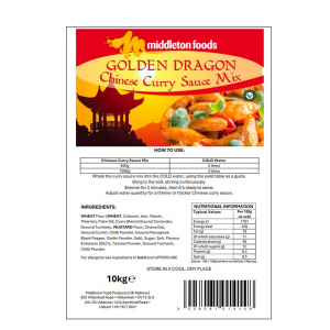 Middleton Chinese Style Curry Sauce 1x10kg