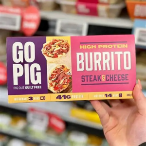 Go Pig Steak & Cheese Burrito 6x300g