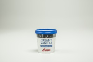 Rizzas Creamy Vanilla Ice Cream Tub 24x125ml