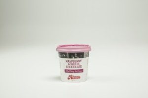 Rizza Raspberry & White Chocolate Ice Cream Tub 24x125ml