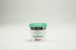 Rizzas Mint Chocolate Chip Ice Cream Tub 24x125ml