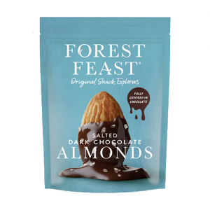 Forest Feast Salted Dark Chocolate Almonds 8x120g