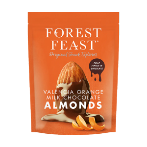 Forest Feast Orange Milk Chocolate Almonds 8x120g