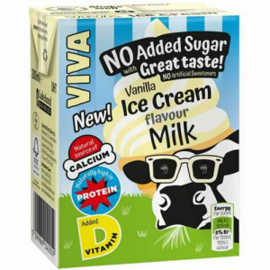Viva Ice Cream Flavoured Milk 27x200ml