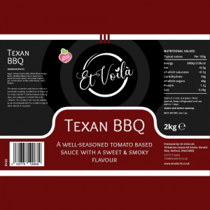 Et Voila Texan BBQ Sauce 2x2kg
